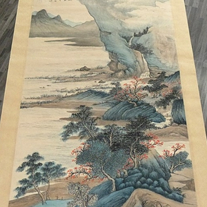 오호범, 원인소경, 68x138cm, 1945년 작.