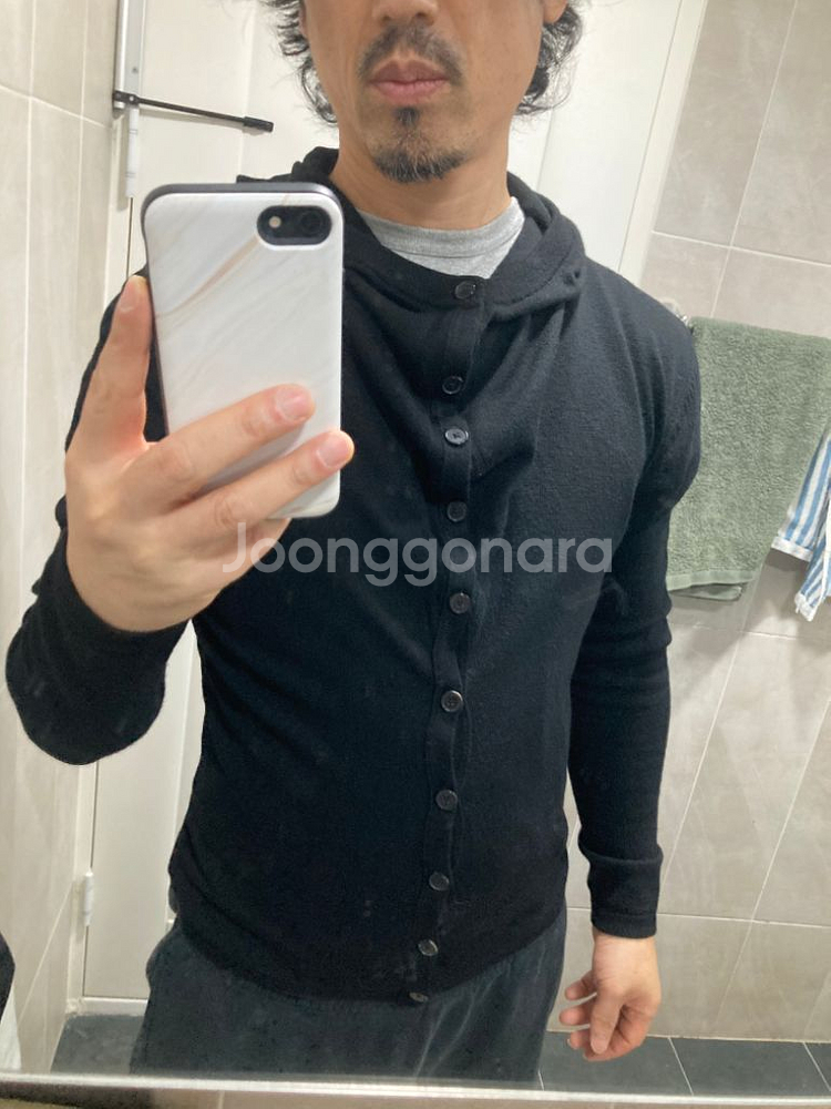 알렉산더 맥퀸 후드 가디건 90~95--8
