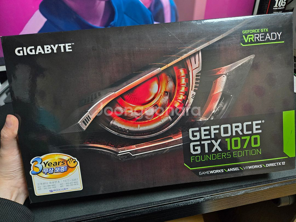기가바이트 GTX 1070 파운더스 에디션 그래픽카드--2