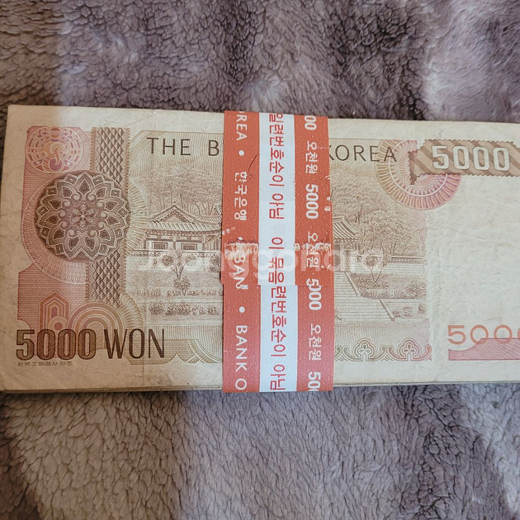 옛날지폐 3차 오천원권 사용제 10장--2