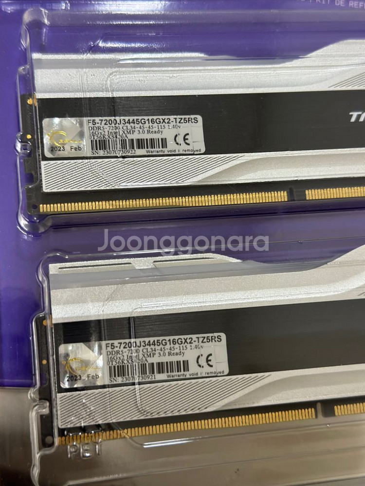 지스킬 DDR5 7200 CL34 TRIDENT Z5--1