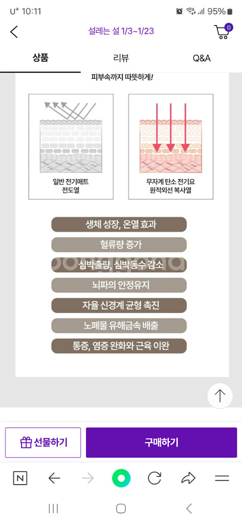 미개봉 새상품 고급 무자계 카본전기요--3