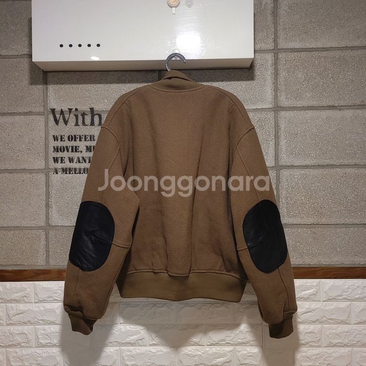 커버낫 엘보패치 울 바시티자켓 L--1