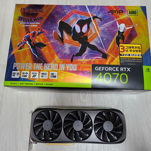 zotac rtx 4070 amp airo 스파이더맨