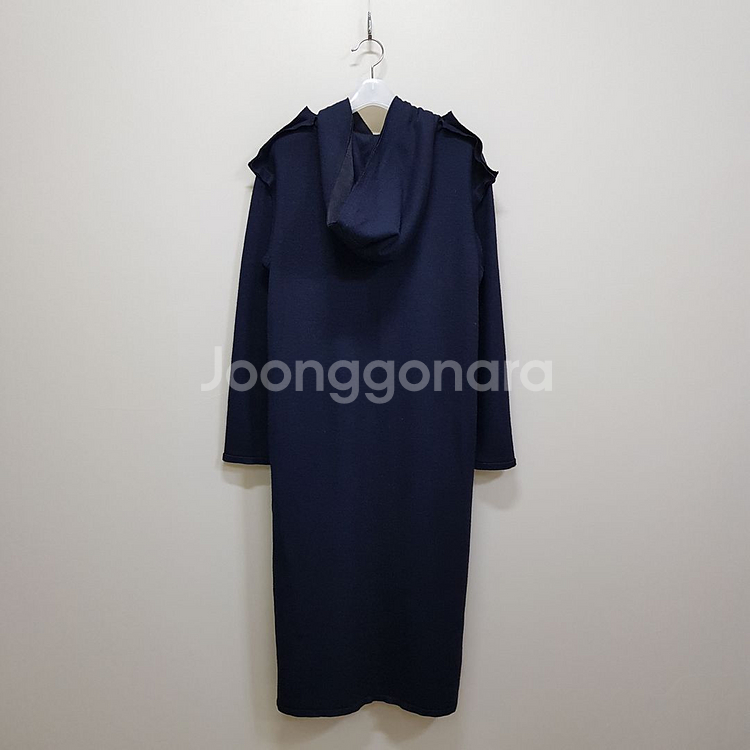 한섬 랑방 로고 포인트 후드 원피스 S사이즈--4