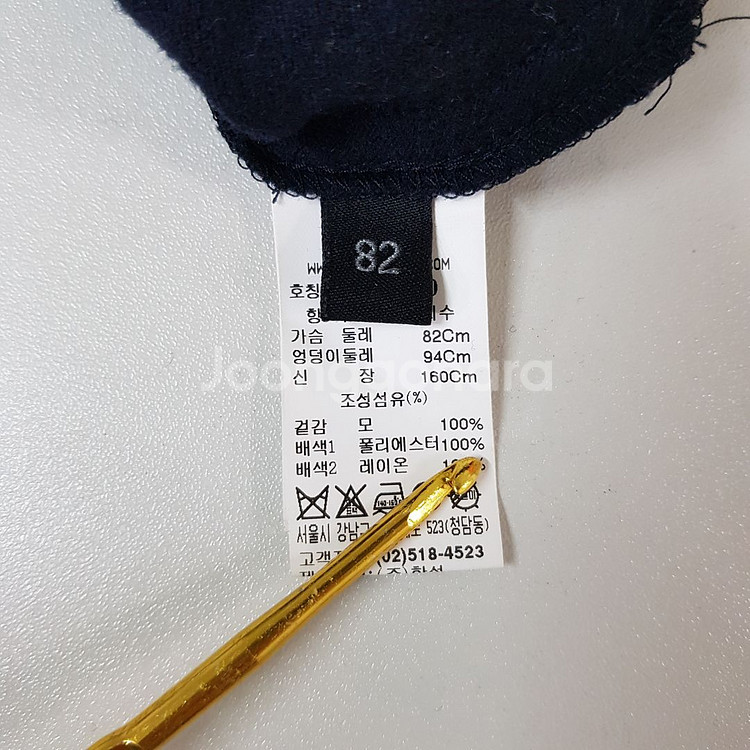 한섬 랑방 로고 포인트 후드 원피스 S사이즈--6