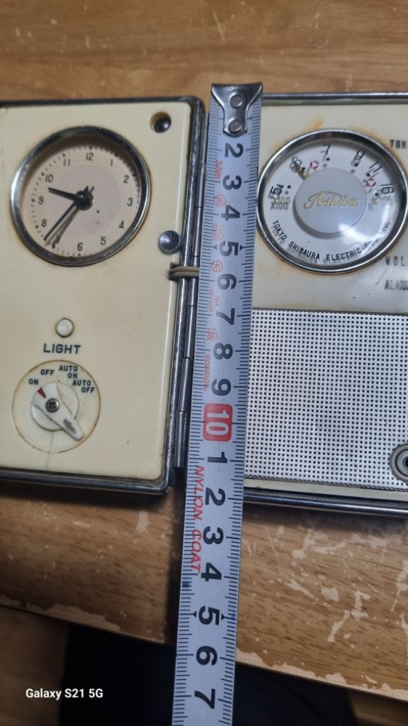 골동도시바접이식시계겸다듸오--3