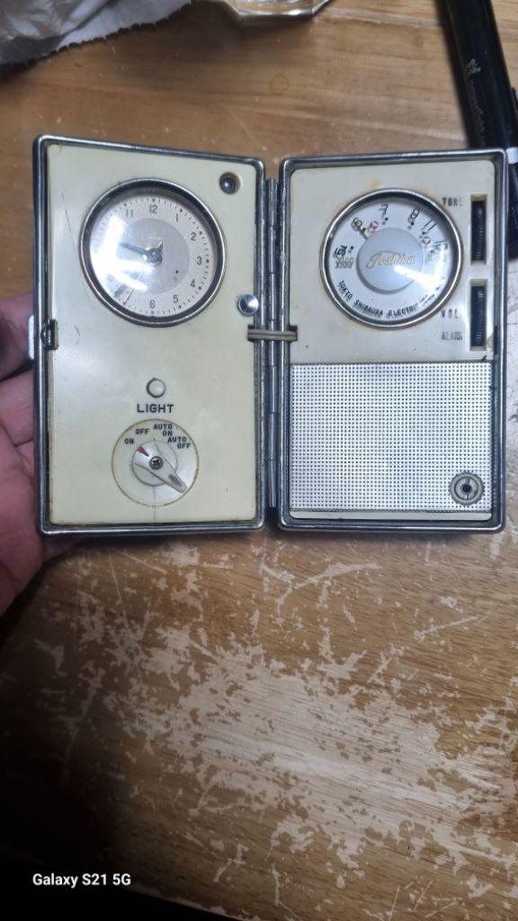 골동도시바접이식시계겸다듸오--9