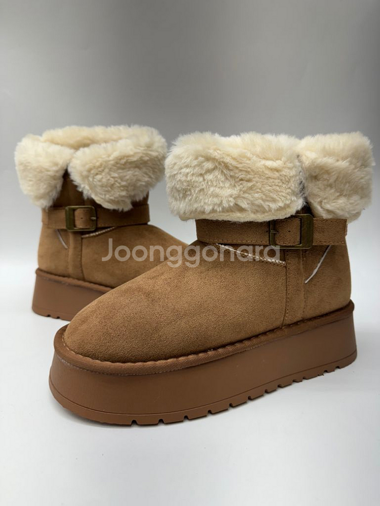 버클 통굽 플랫폼 어그부츠 5cm 240 5cm--2