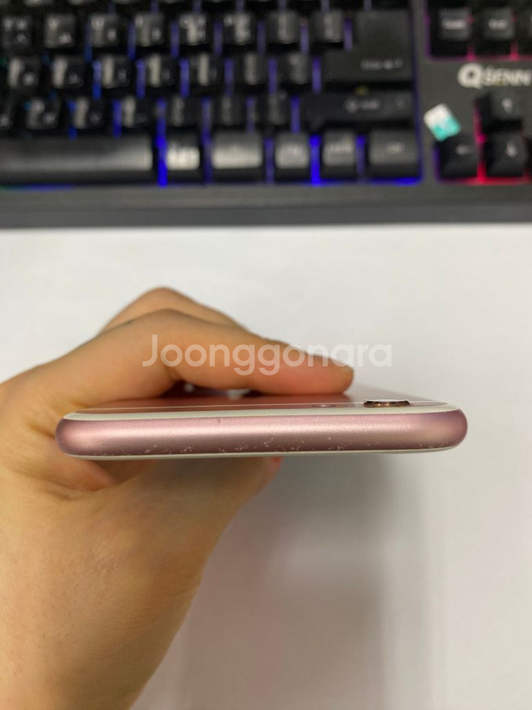 아이폰6S 로즈골드 16G 무잔상 배터리100%--3