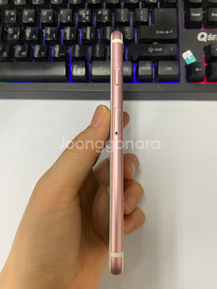 아이폰6S 로즈골드 16G 무잔상 배터리100%--5