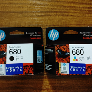 HP 복합기 검점 칼라 잉크 팝니다.(HP680)