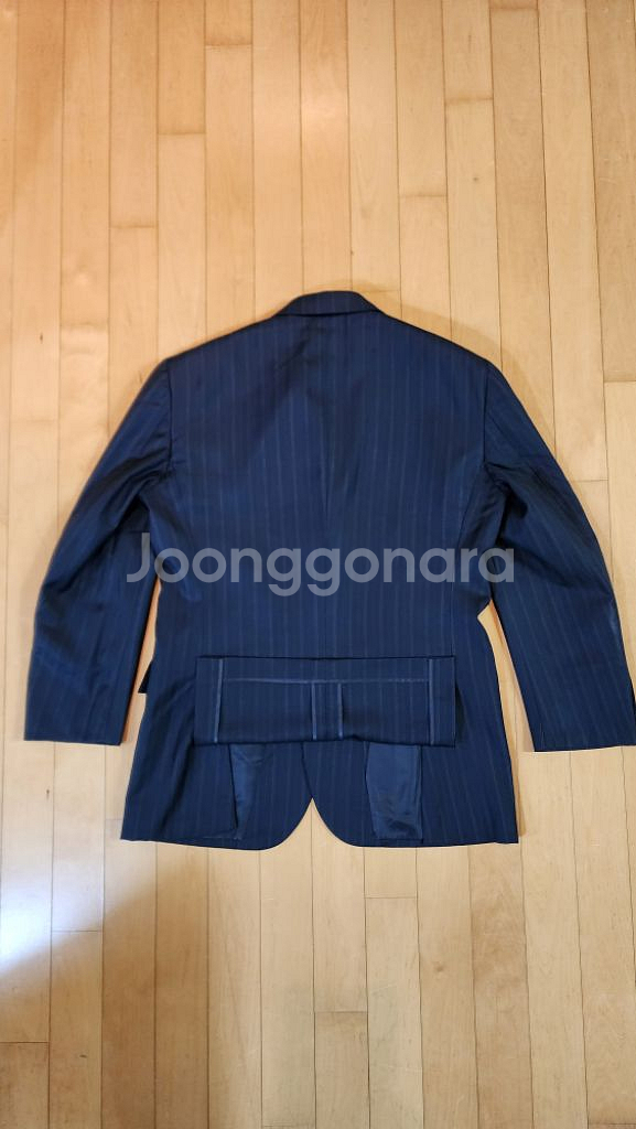 폴로랄프로렌 초크스트라이프 네이비 자켓 L--4