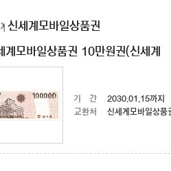 신세계모바일 상품권 10만원권 (200만원치)팝니다