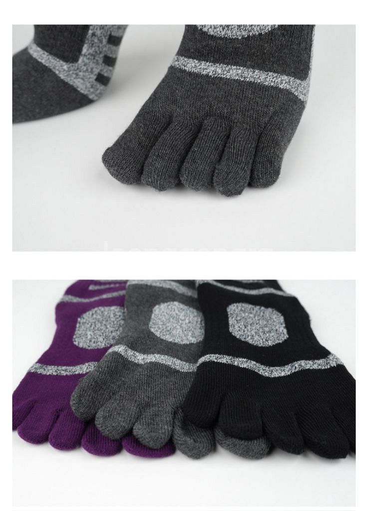 여성 스포츠파일발가락양말 5켤레--2