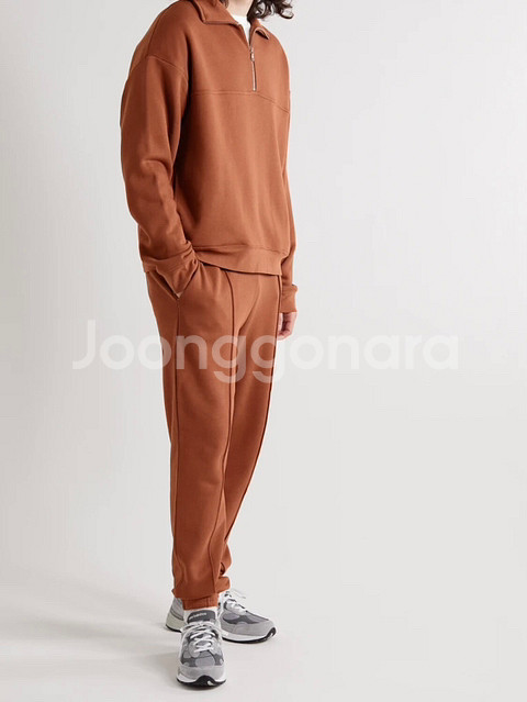 나인티퍼센트 테이퍼드 오가닉코튼 스웻팬츠--3