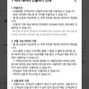 skt 데이터 2기가