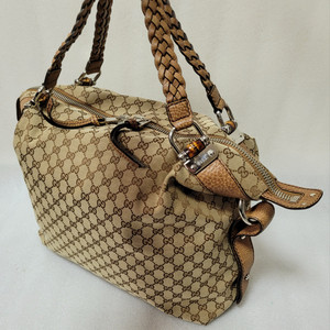 구찌 GUCCI Bamboo Bar GG Canvas