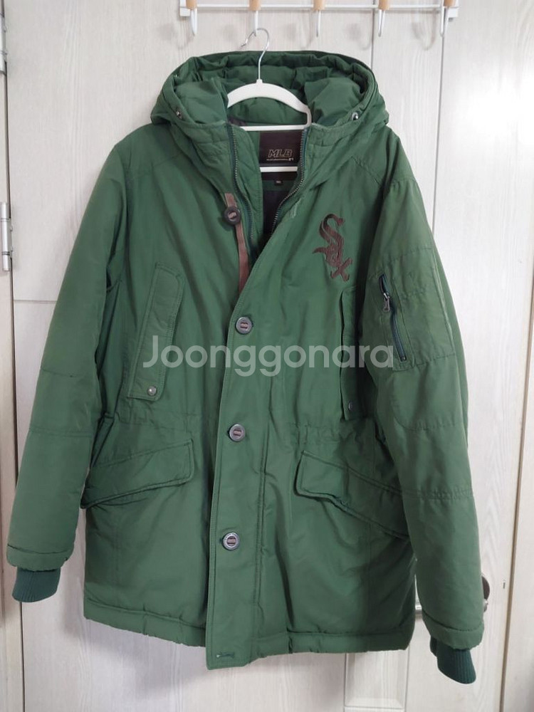MLB 레드 삭스 파카 카키 100 size--6