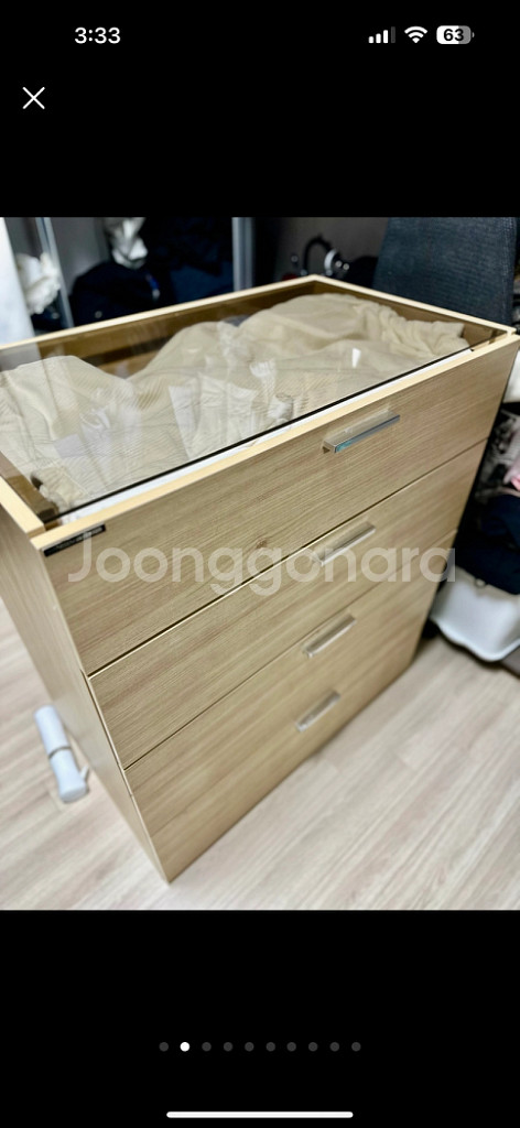 한샘 아일랜드 악세서리 옷 서랍장 수납장--1