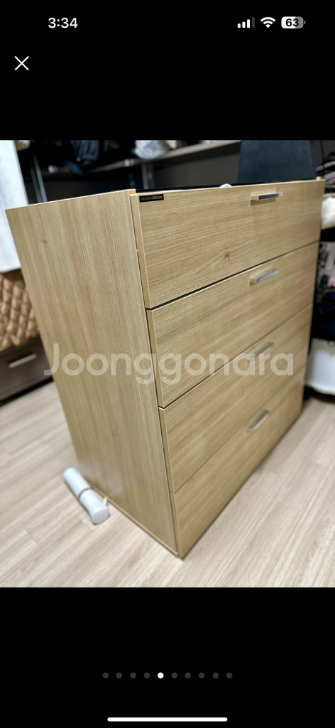 한샘 아일랜드 악세서리 옷 서랍장 수납장--4