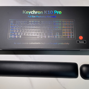 키크론 K10 Pro RGB 기계식 + 팜레스트