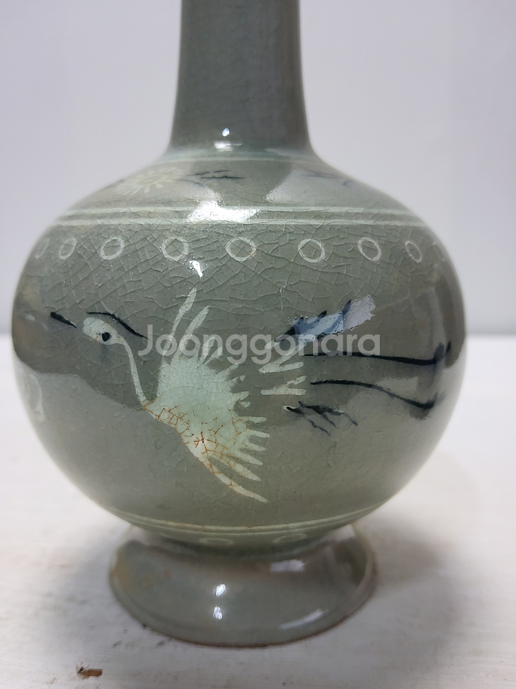 고려청자 운학문 주병 높이19cm 대폭할인--1