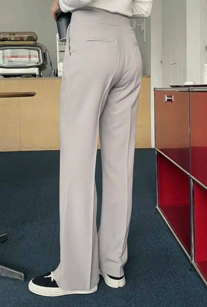 트위 톤즈 세미부츠컷 슬랙스 베이지,그레이 이미지