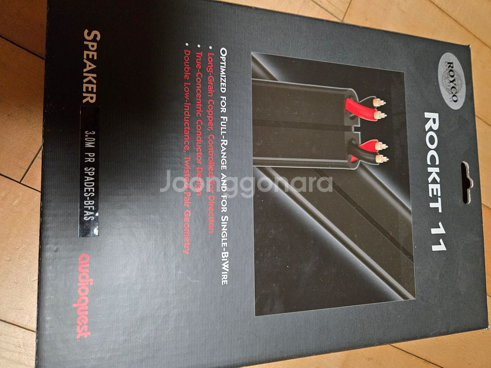 스피커 케이블 오디오퀘스트 로켓11 3m USA완제품--1