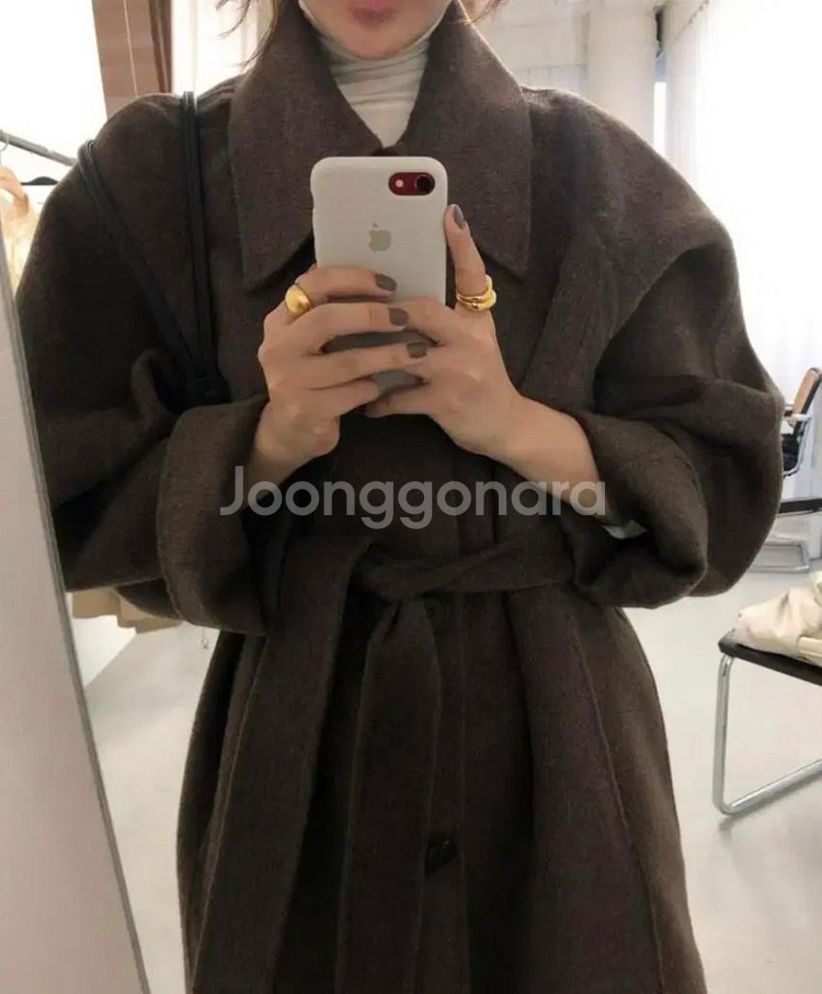 미뉴에트 런던플랏 르메르 코트 브라운 핸드메이드 코트--3