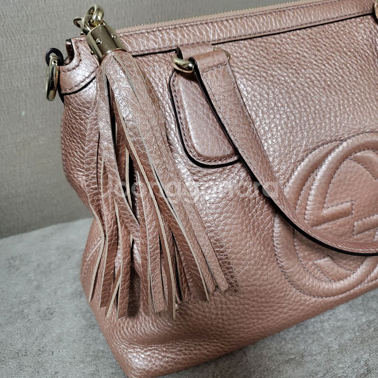 구찌 소호 가죽백--5