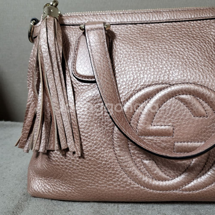 구찌 소호 가죽백--4