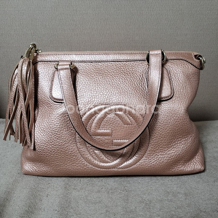 구찌 소호 가죽백--6