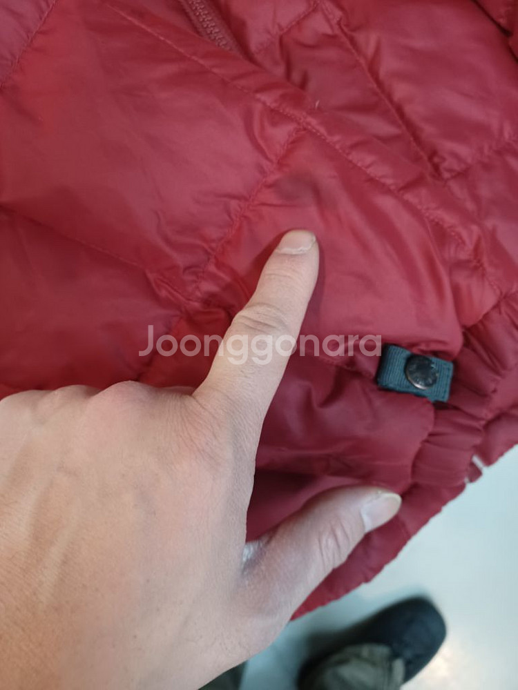 노스페이스 600 로체맛 구스다운 경량패딩 105--8