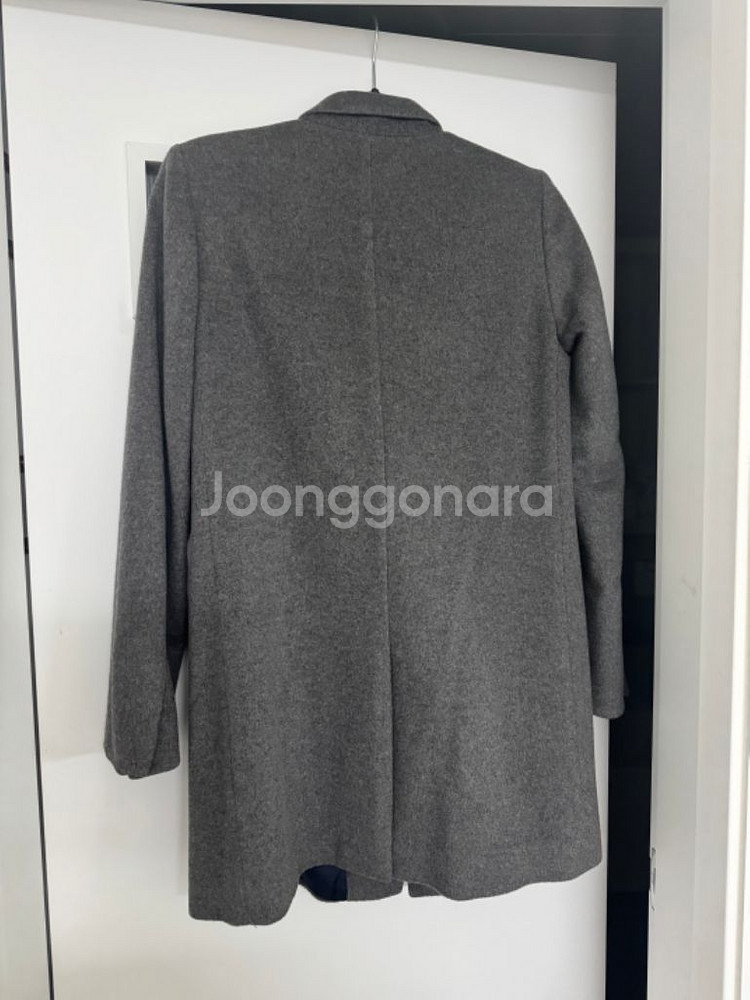 한섬 타임 캐시미어 100% 여성 그레이 코트--1