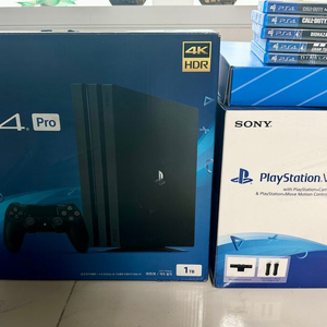 PS4 1Tb + VR셋 + 5개 게임 타이틀