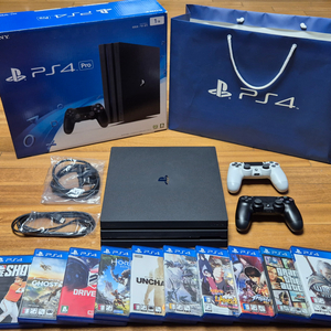 PS4 Pro 1TB + 게임 10개