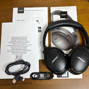 bose 보스 qc45 블랙 풀구성 무선 헤드폰 헤드셋