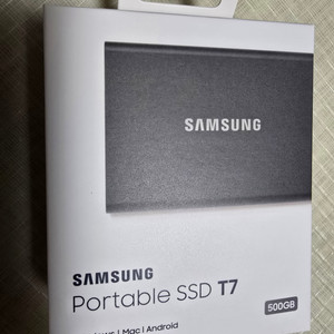 삼성 SSD T7 500G 미개봉 새제품