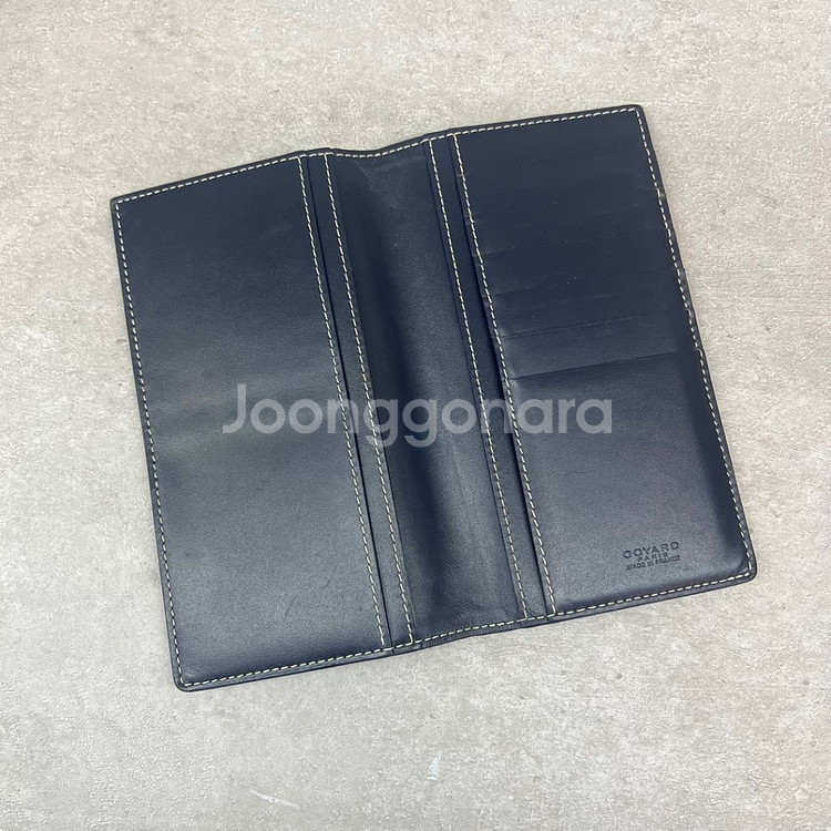 [정품]고야드 생로슈 장지갑 네이비--2