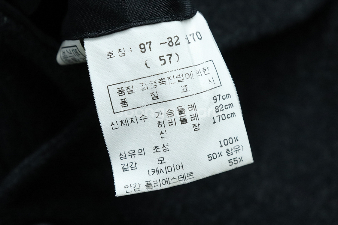 (L) 닥스 코트자켓 차콜 캐시미어--5