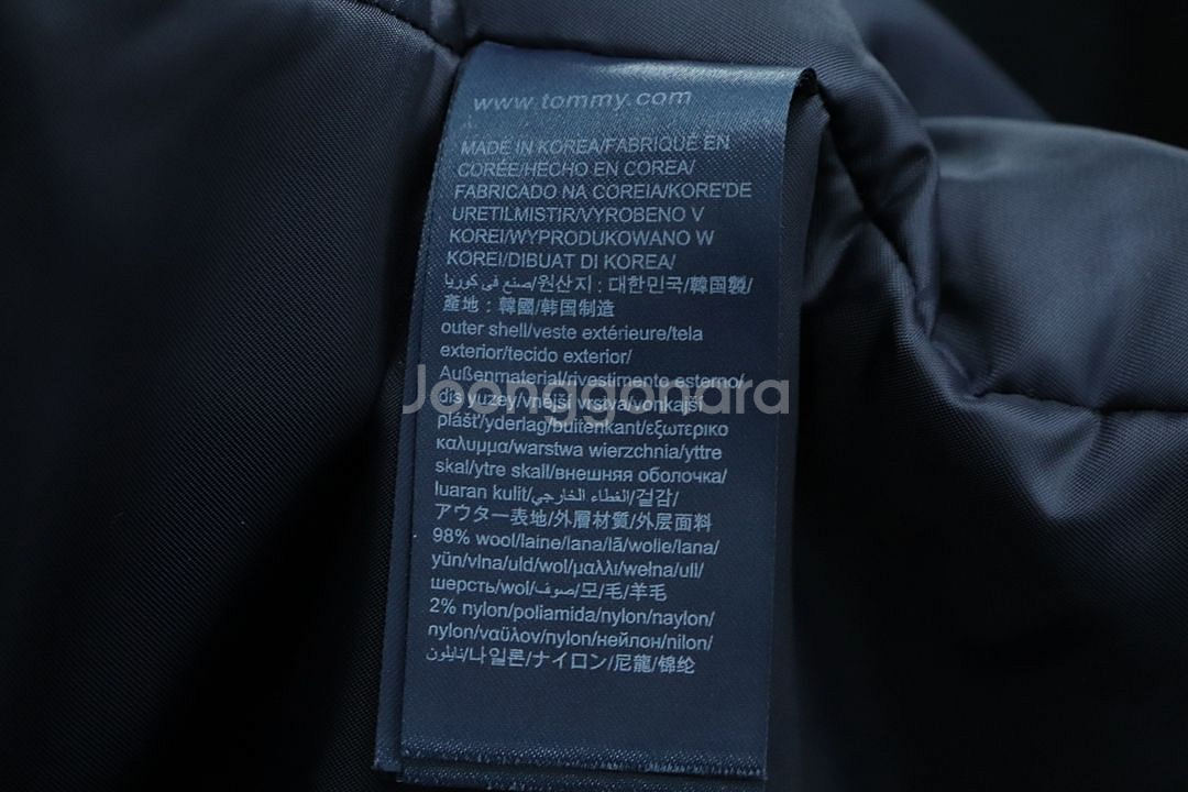 (M) 타미힐피거 코트자켓 그레이 울 아메카지--5