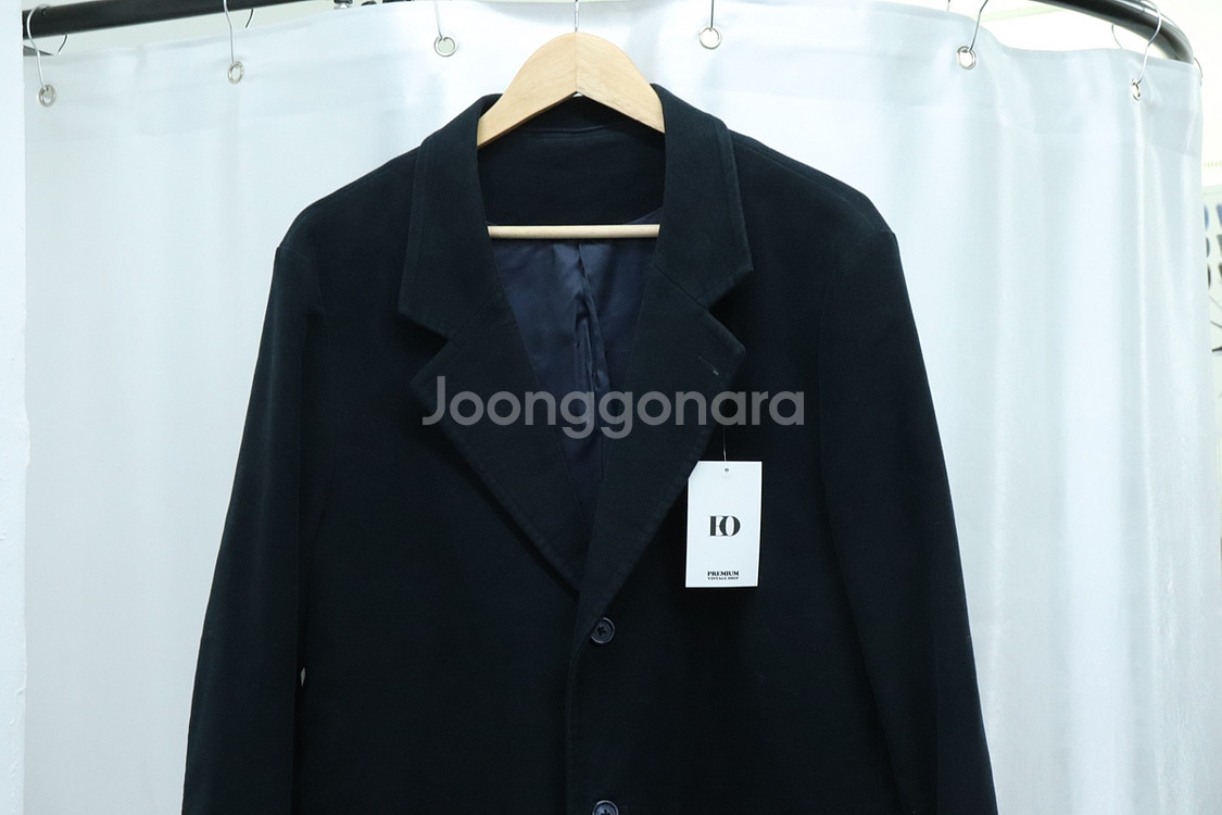 (L) 타미힐피거 코트자켓 스웨이드 네이비--2