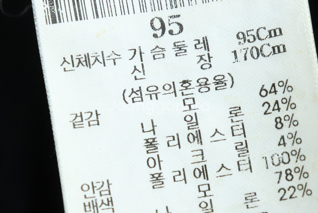 (M) 빈폴 코트자켓 울 하프 네이비--6