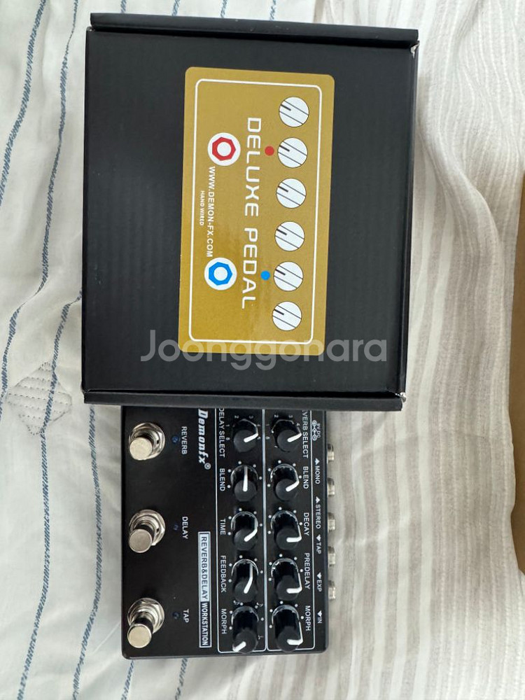 demonfx 딜레이 리버브 워크스테이션 패치케이블포함--0