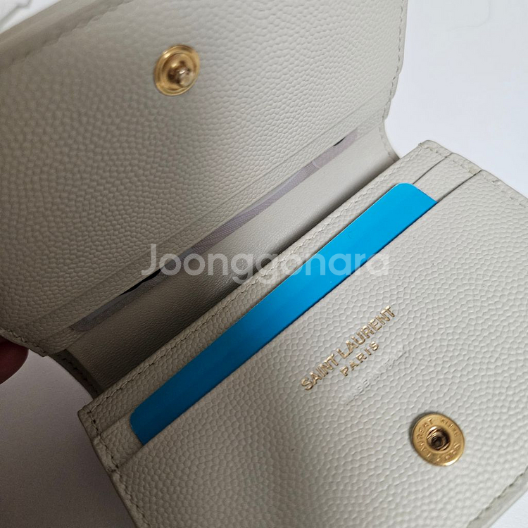 생로랑 블랑빈티지 반지갑 마틀라세 정품--1