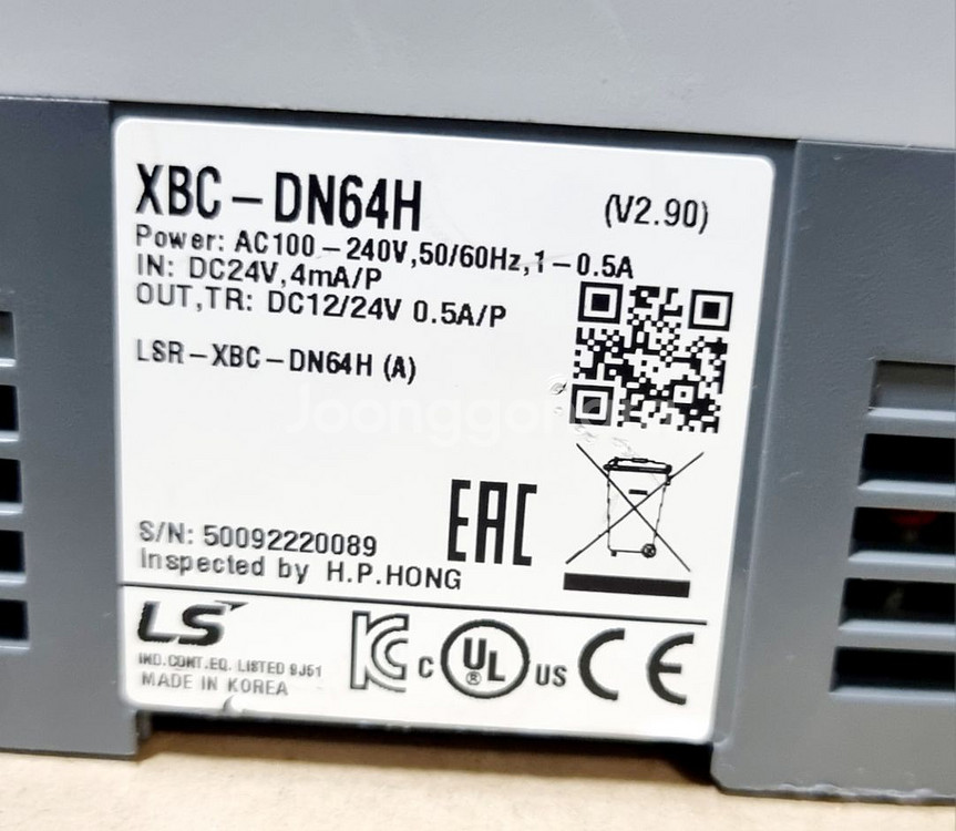 LS PLC XGB XBC-DN64H+Cards--5