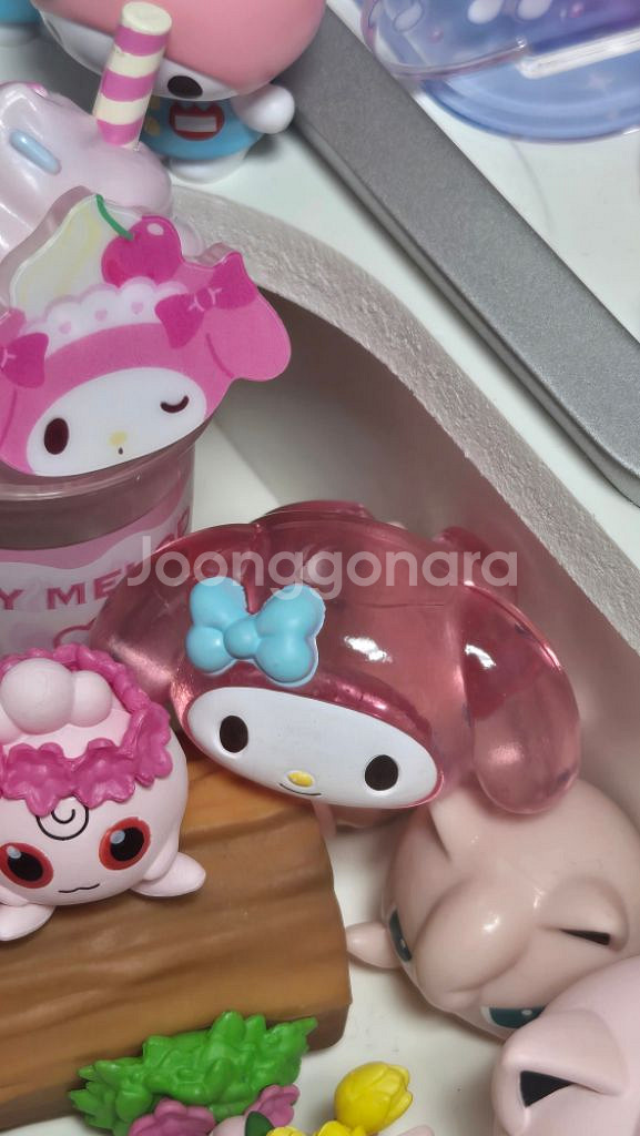 가챠 산리오 폼폼푸린 투명 반지--2