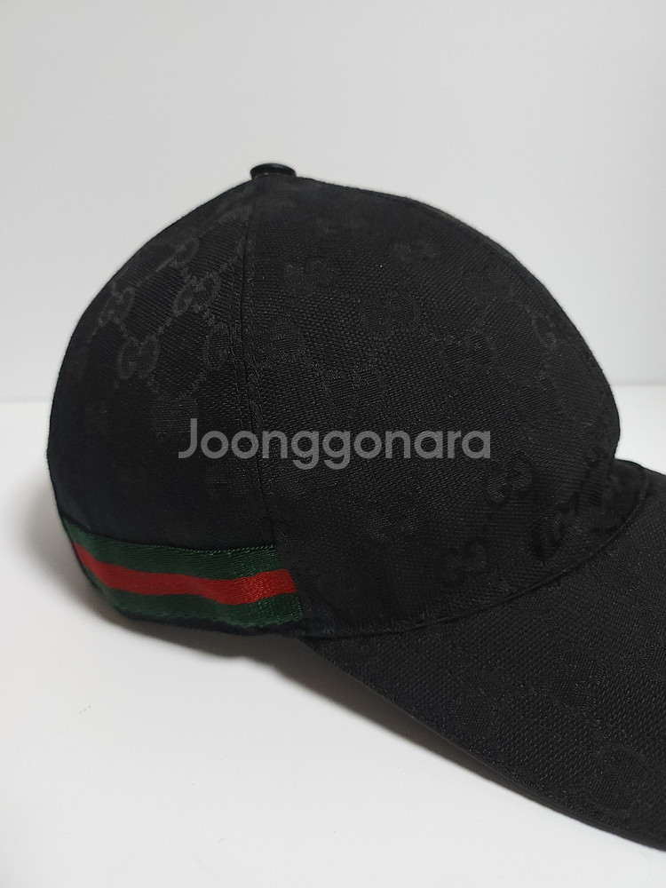 M 구찌 블랙 GG 모노그램 볼캡 모자 200035--2