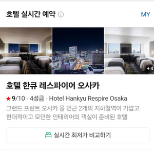 일본 한큐 레스파이어 오사카 호텔 2박 숙박권